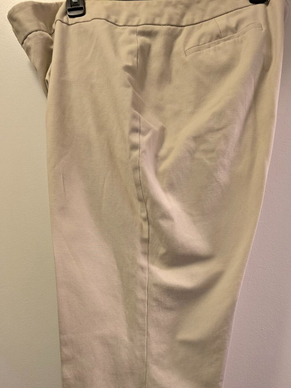 Raffaella Khaki Pants with Designed Cuffs Size 14